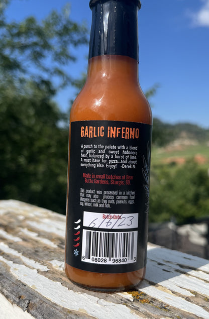 5 oz - Garlic Inferno Hot Sauce